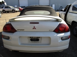 2001 MITSUBISHI ECLIPSE SPYDER GT WHITE 3.0L MT 163784